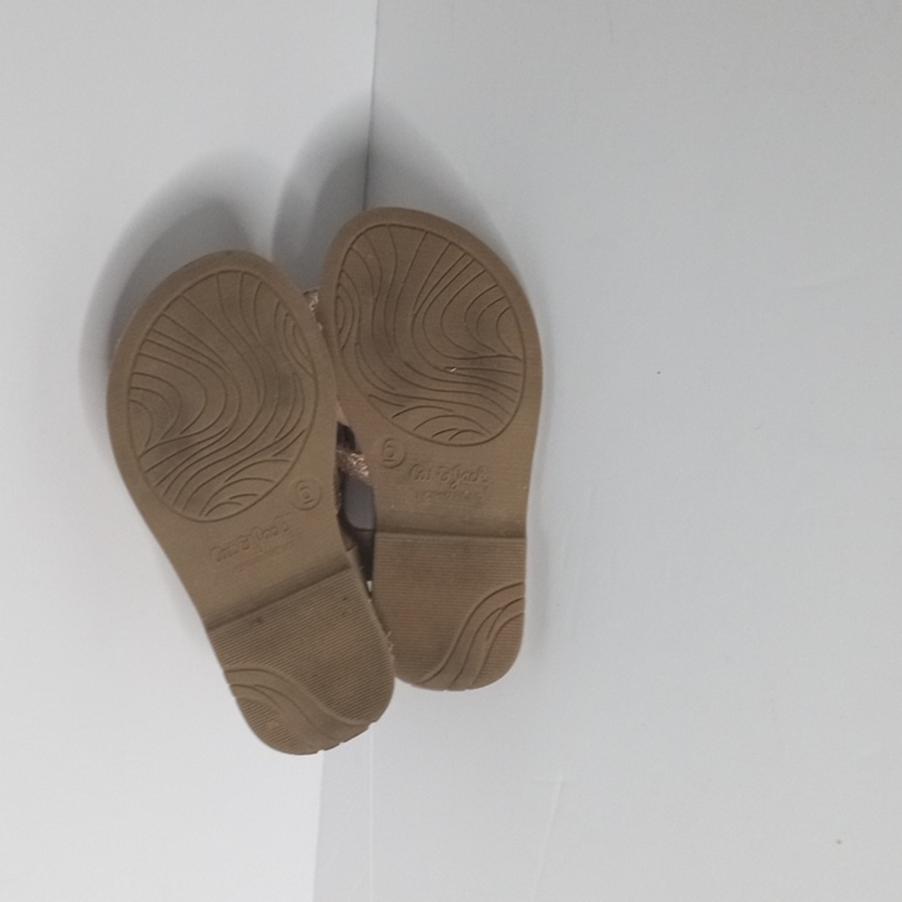 Girls Kids Cat & Jack Brown Baby Sandals - Picture 5 of 9